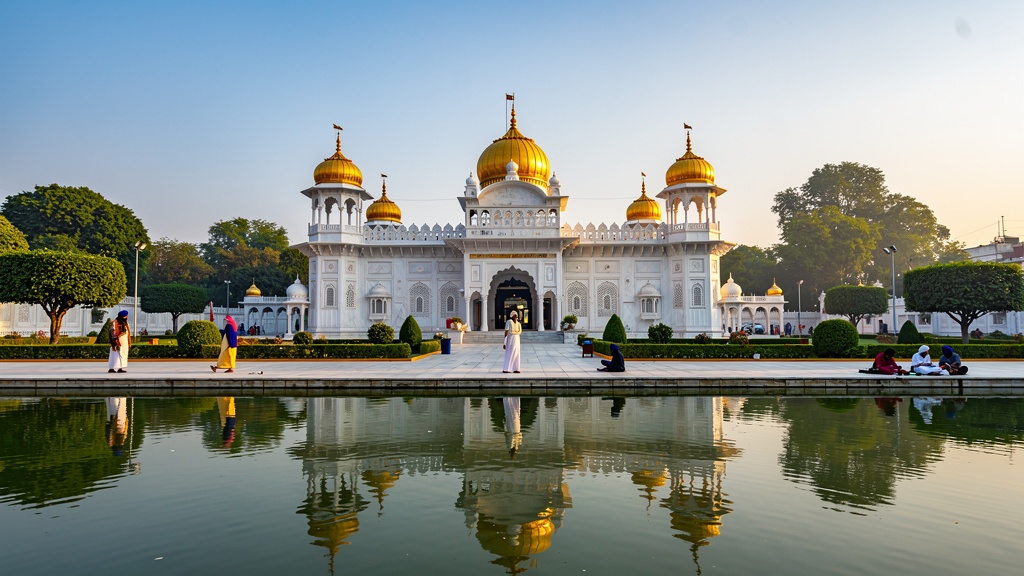 Gurudwara Godari Sahib Faridkot - white marble Sikh temple
